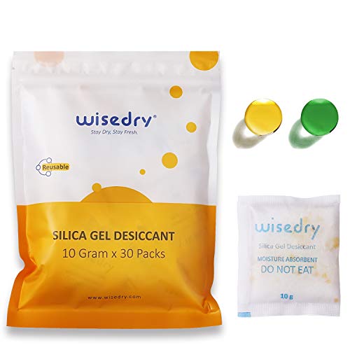 Die beste silica gel wisedry 10gramx30packs silica gel mit orangenperlen Bestsleller kaufen