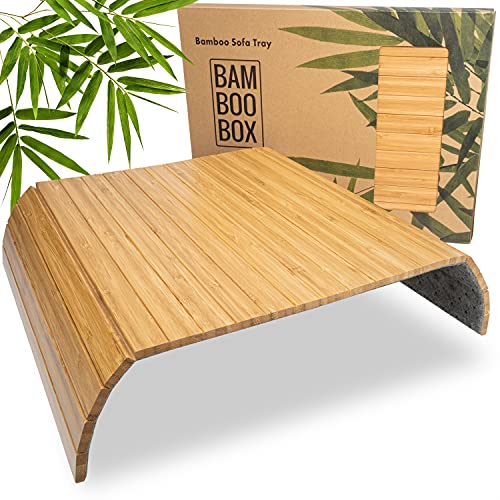 Sofatablett BAM BOO BOX Sofalehnen Ablage aus Bambus