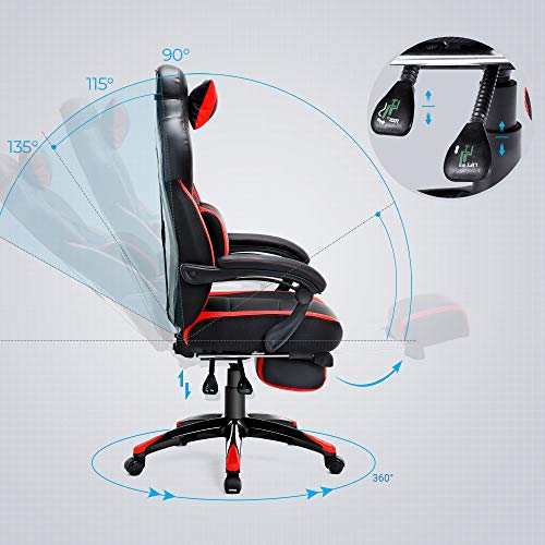 Songmics-Gaming-Stuhl SONGMICS ergonomisches Design