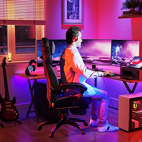 Songmics-Gaming-Stuhl SONGMICS Gaming Stuhl, mit Fußstütze