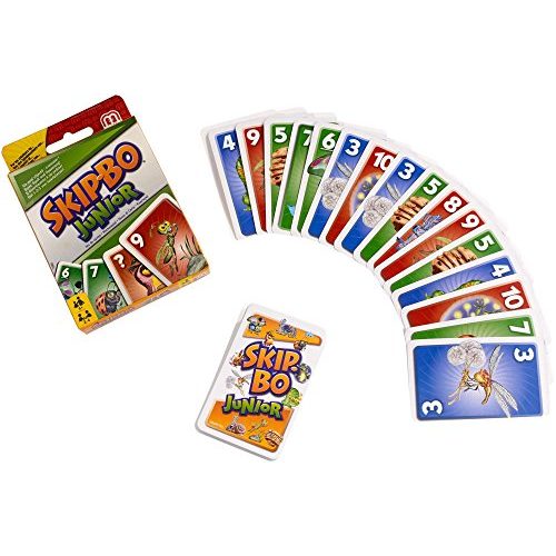 Spiele ab 5 Jahren Mattel Games T1882 Skip-Bo Junior Kartenspiel