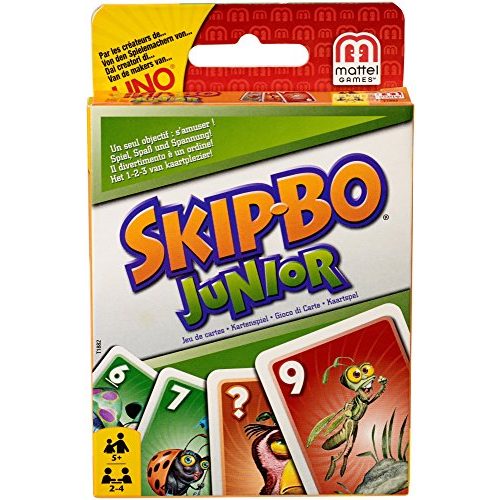 Spiele ab 5 Jahren Mattel Games T1882 Skip-Bo Junior Kartenspiel