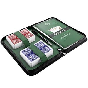 Spielkarten Bullets Playing Cards Rommé Set in Kunstleder-Etui