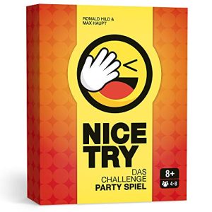 Spielkarten Leipziger Spiele Nice Try, Das Challenge Party Spiel