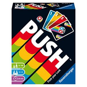 Spielkarten Ravensburger 26828, Push, Kartenspiel für 2-6 Spieler