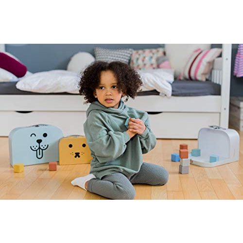 Spielkoffer Kindsgut -Set aus Karton, 3 Koffer, versch. Größen