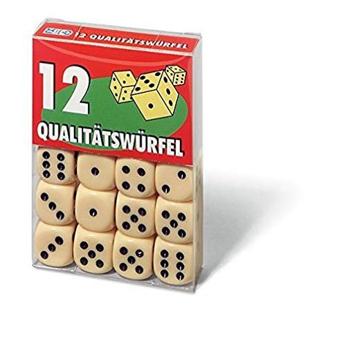 Spielwürfel Ravensburger 27097 12 Würfel in Klarsichtbox
