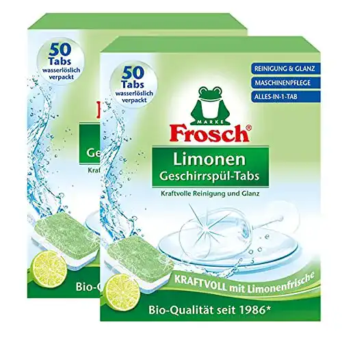 Spülmaschinentabs öko Frosch Limonen Geschirrspül-Tabs 50 Tabs