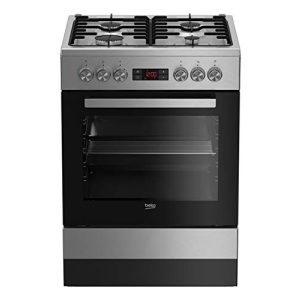 Standing stove 60 cm Beko stove with gas hob 60cm stainless steel