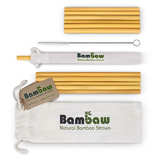 Die beste strohhalme bambaw wiederverwendbar aus bambus 12er pack Bestsleller kaufen