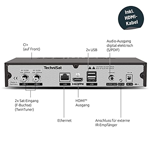 TechniSat-Receiver TechniSat DIGIT ISIO S3, HD mit Twin-Tuner