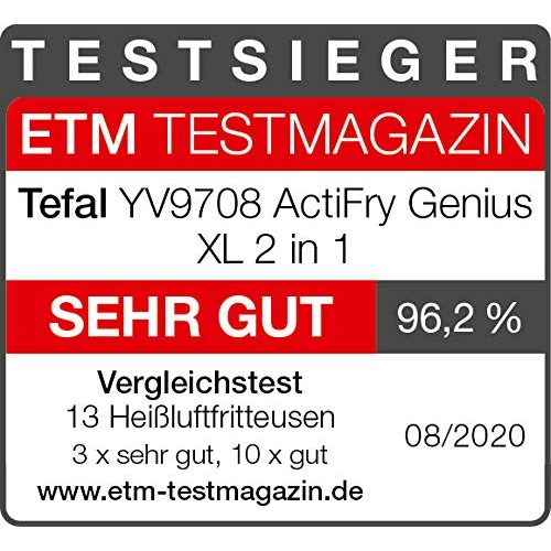 Tefal-Heißluftfritteuse Tefal YV9708 ActiFry Genius XL 2 in 1
