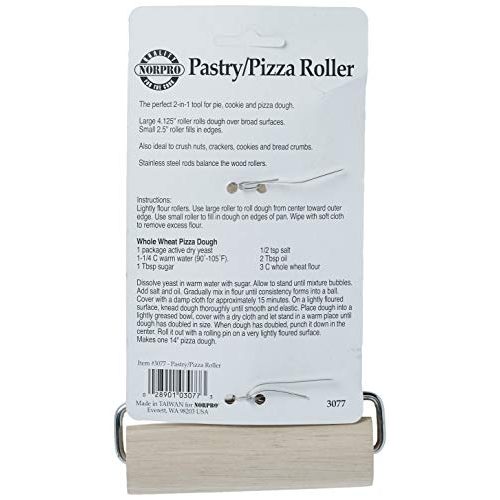 Teigroller Holz Norpro Teig-und Pizza-Roller