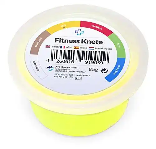 Therapieknete ATC Handels GmbH Fitnessknete 85g gelb, weich
