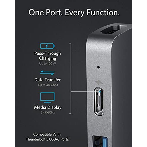 Thunderbolt-3-Dock Anker PowerExpand Direct 8-in-2 USB-C