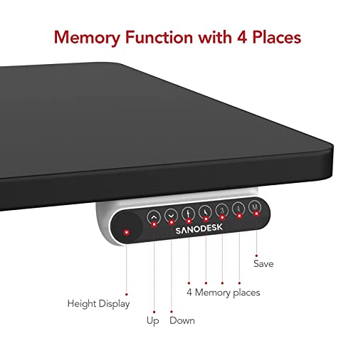 Tischgestell höhenverstellbar SANODESK EQ Memory-Steuerung
