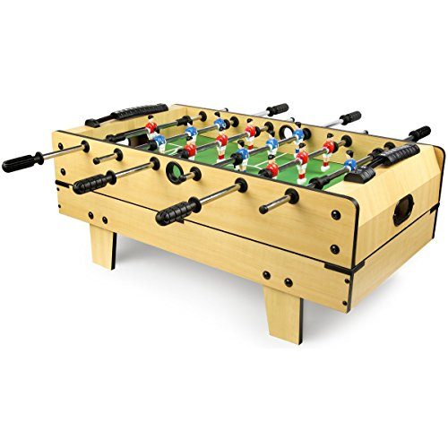 Tischkicker Kinder Leomark Multigame Mobile Spieltisch aus Holz