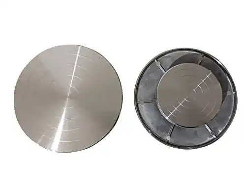 Töpferscheibe Hedgehill Aluminium, beidseitig nutzbar