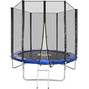 Trampolin 244 cm TecTake 800789 Outdoor mit Sicherheitsnetz
