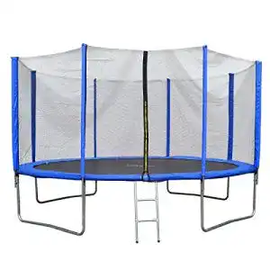 Trampolin 430 cm Jawinio Trampolin Komplett-Set Leiter