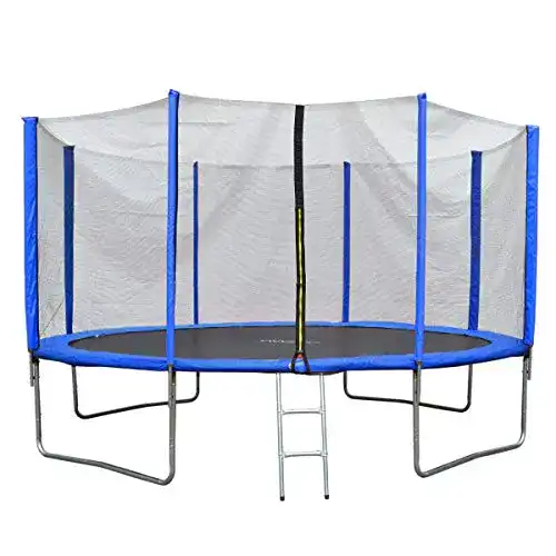 Trampolin 430 cm Jawinio Trampolin Komplett-Set Leiter
