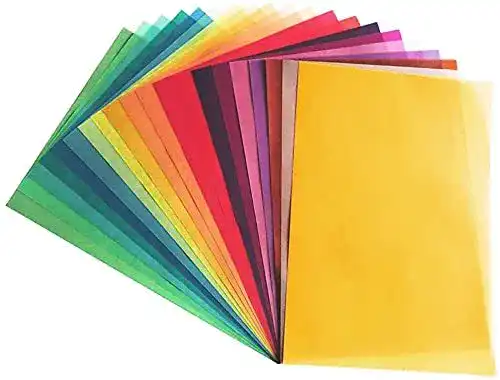 Transparentpapier Calaisco 20 Seiten in 20 bunten Farben DIN A4