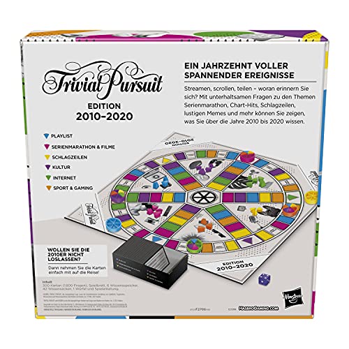 Trivial Pursuit Hasbro 2010 Edition beinhaltet Jahre 2010-2020