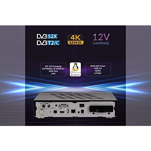Twin-SAT-Receiver AX Technology AX HD61 4K UHD E2 Linux