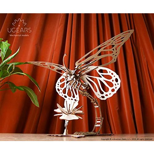Ugears UGEARS Schmetterling 3D Holzpuzzle Erwachsene