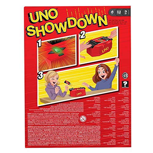 UNO Mattel Games GKC04 Showdown Kartenspiel Familienspiel