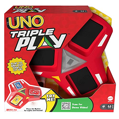 UNO Mattel Games HCC21 Triple Play Kartenspiel