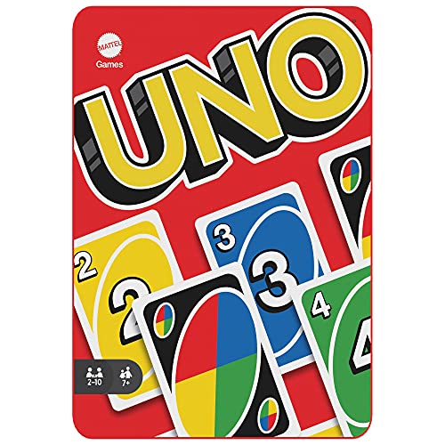 UNO Mattel Games HGB63 Kartenspiel mit 112 Karten