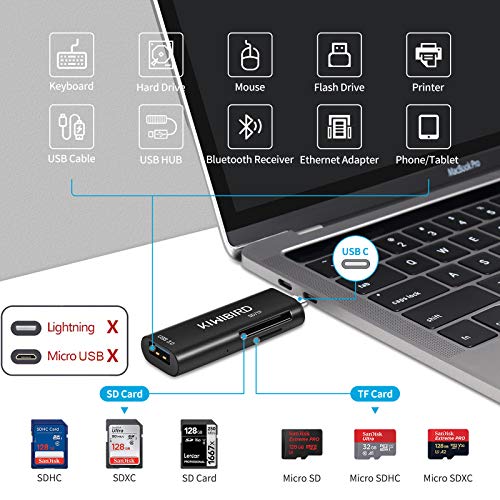 USB-C-Kartenleser KiwiBird USB C SD Micro SD TF Kartenleser