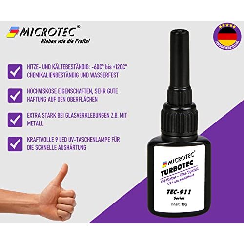 UV-Kleber MICROTEC ® Turbotec 911 Glas Spezial 10g