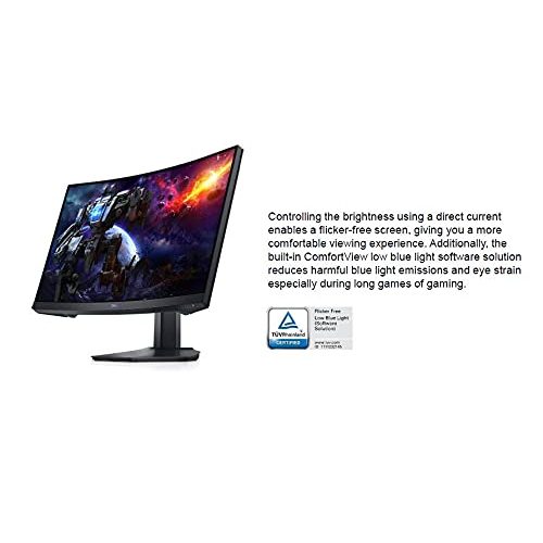 VA-Monitor Dell S2422HG, 24 Zoll, Gaming Monitor, curved