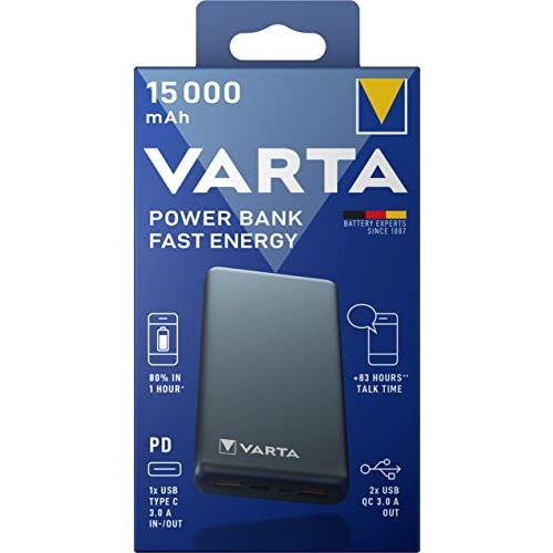 Varta-Powerbank Varta Power Bank Fast Energy inkl. Ladekabel