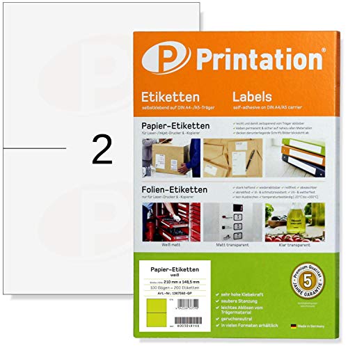 Die beste versandetiketten printation universal versand etiketten 200 stk Bestsleller kaufen