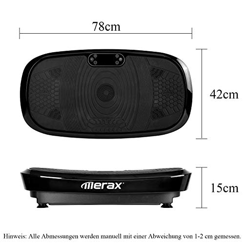 Vibrationsplatte 150 kg Merax Vibrationsplatte, LCD Display