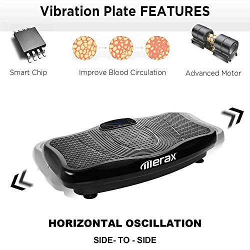 Vibrationsplatte 150 kg Merax Vibrationsplatte mit leisem Motor