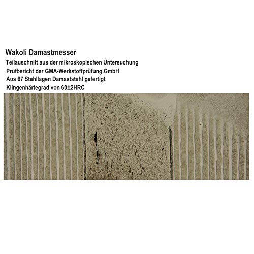 Wakoli-Damastmesser Wakoli Edib Brotmesser mit Wellenschliff