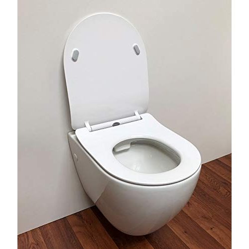 Wand-WC ADOB, spülrandlose WC Keramik Nanoversiegelung
