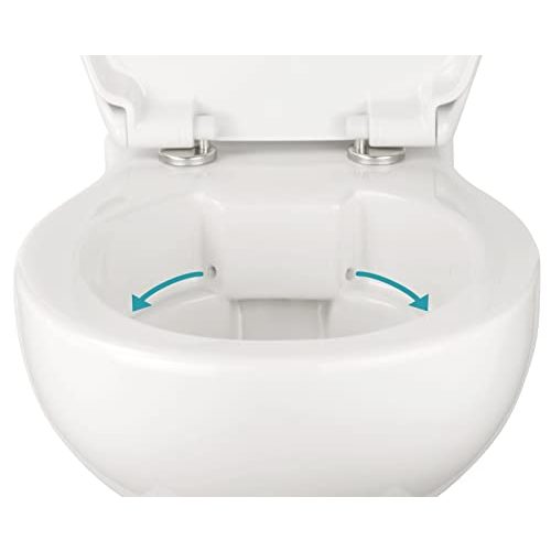 Wand-WC spülrandlos Calmwaters ® Spülrandloses Hänge-WC Set