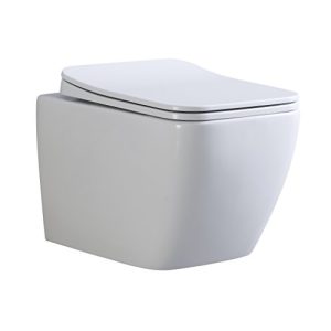 Wand-WC spülrandlos Moments of Glass Cube Design Hänge WC