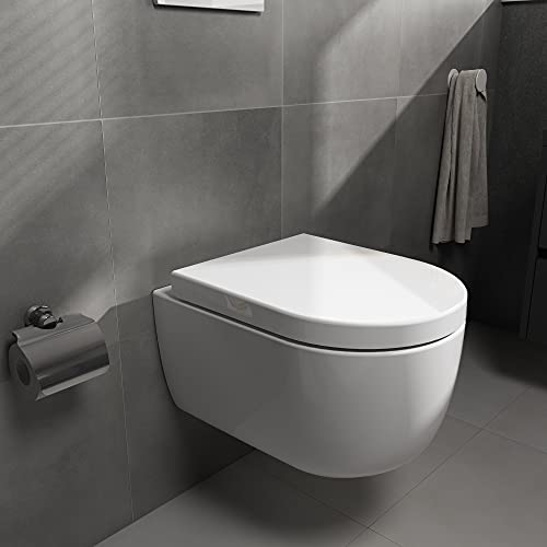 Wand-WC spülrandlos SSWW Design Hänge WC aus Keramik