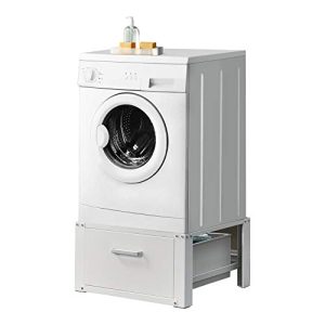 Waschmaschinen-Unterschrank [en.casa] mit Schublade