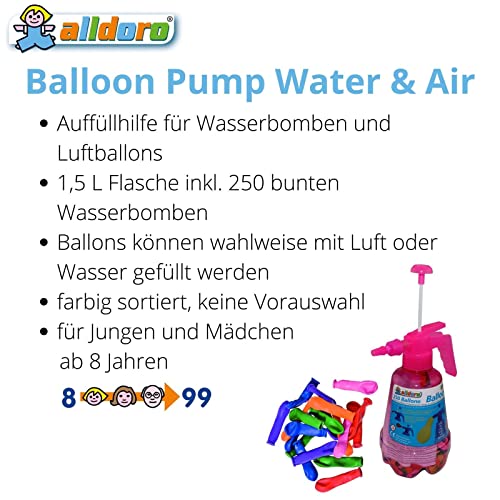 Wasserbombe alldoro 60200 Water & Air Balloon Pumpen Set