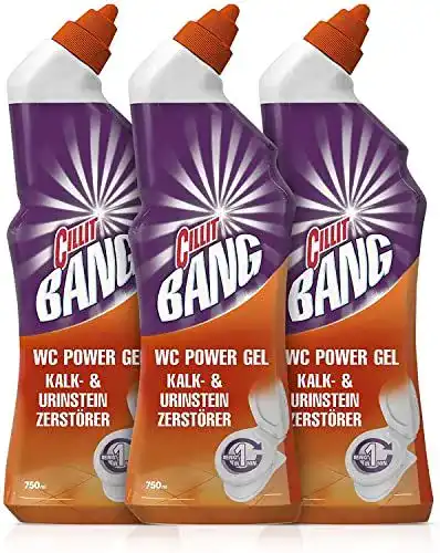 WC-Gel Cillit Bang WC-Power Gel Kalk- & Urinstein Zerstöre, 3er