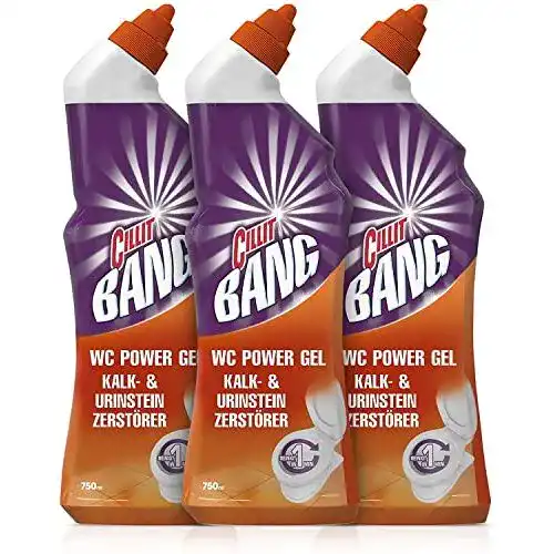 WC-Gel Cillit Bang WC-Power Gel Kalk- & Urinstein Zerstöre, 3er
