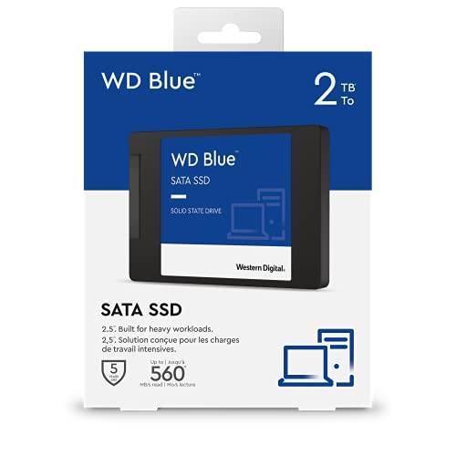 WD-SSD Western Digital WD Blue SATA SSD 2 TB, 2,5 Zoll