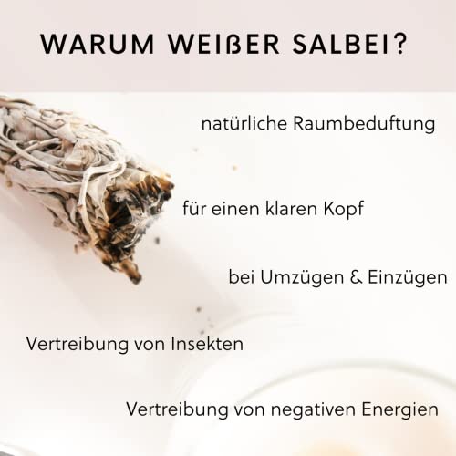 Weißer Salbei ELIXR zum Räuchern aus Wildsammlung 3 Stck.